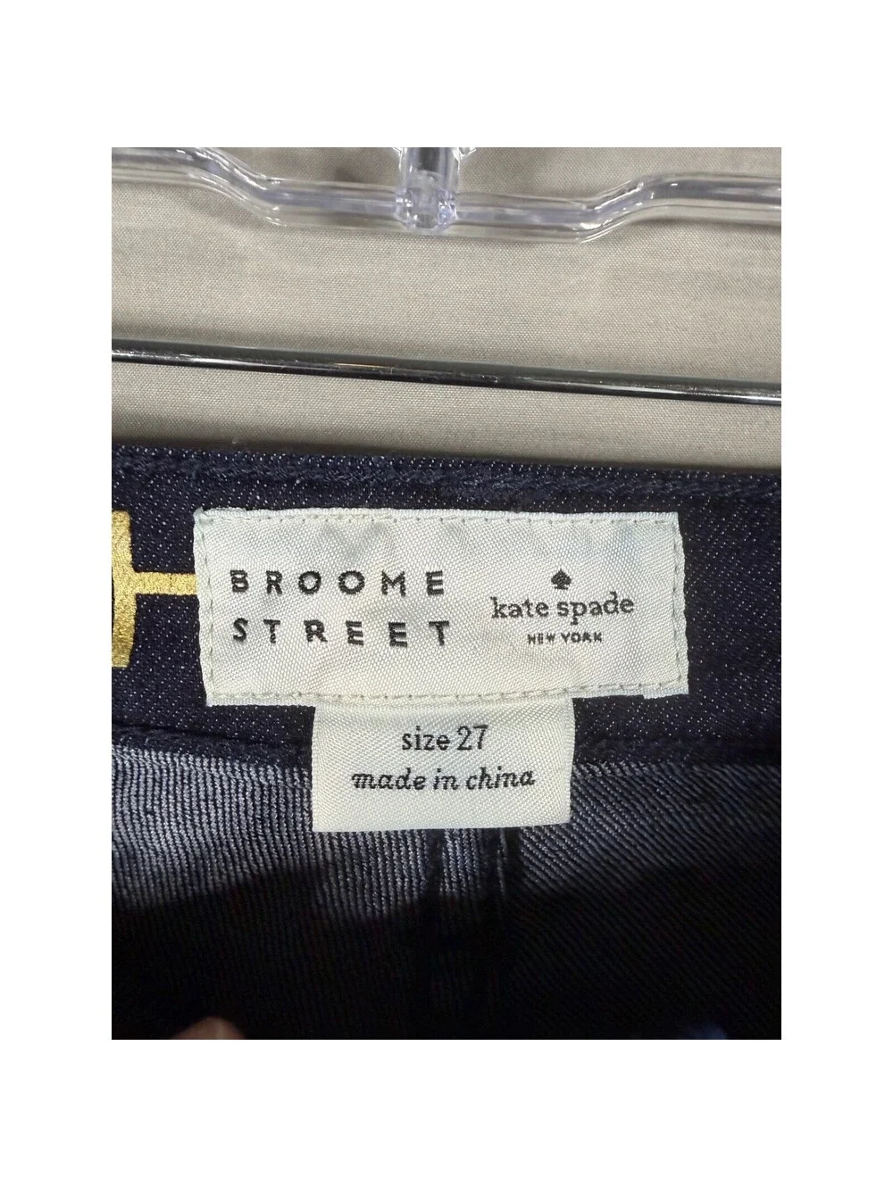 Kate Spade Broome Street Dark Wash Slim Jeans Indigo Ooh La La Size 27 M231